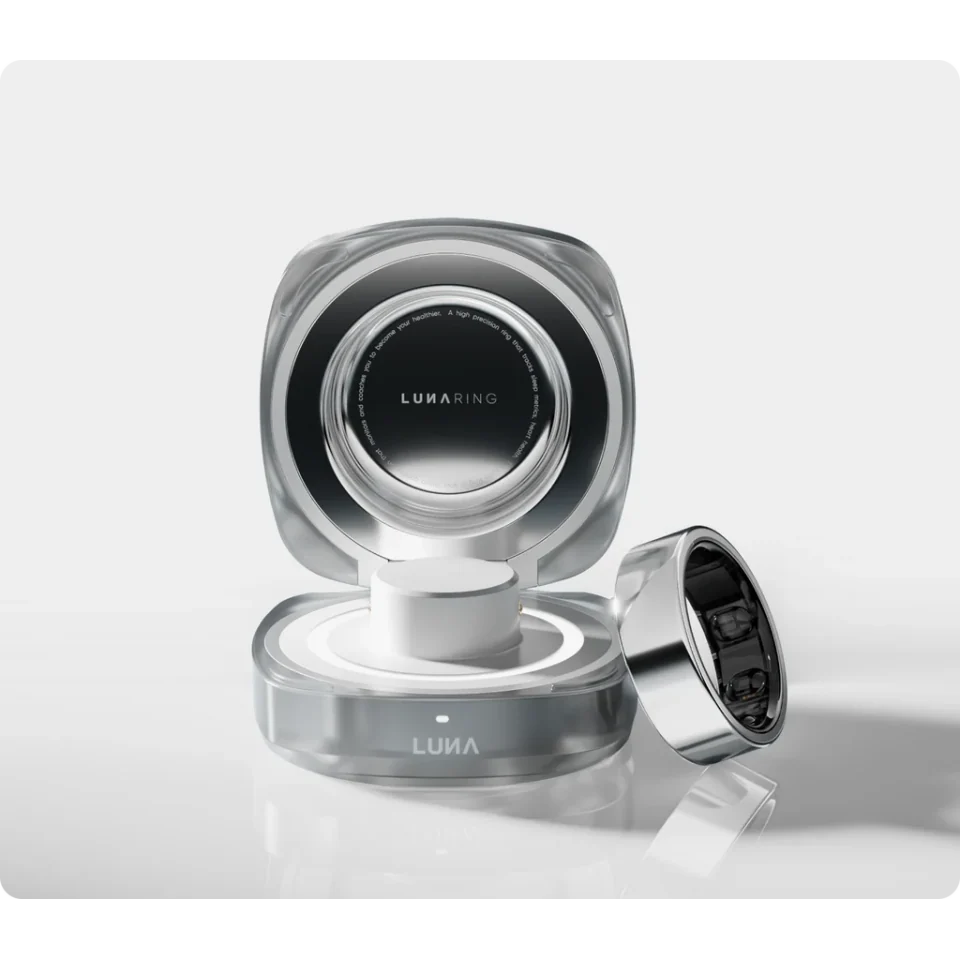 Luna Ring 2.0 in Stardust Silver-Finish